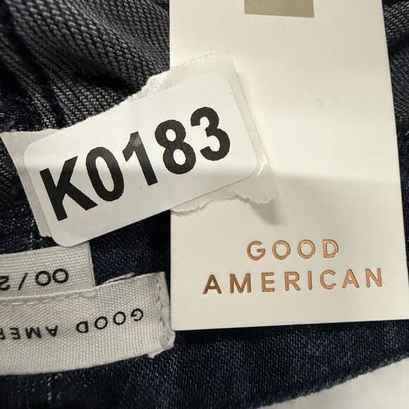 Good American Jeans Good Classic Slim Straight Jeans Women's 00 Indigo526 - Picture 15 of 15